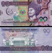 *20 Manat Turkménsko 2017 pamätná, P38 UNC - Kliknutím na obrázok zatvorte -